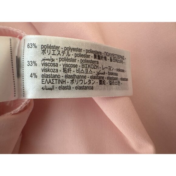 2/$30 NWT ZARA Pink Trousers M Polyester Viscose Blend - Picture 5 of 15
